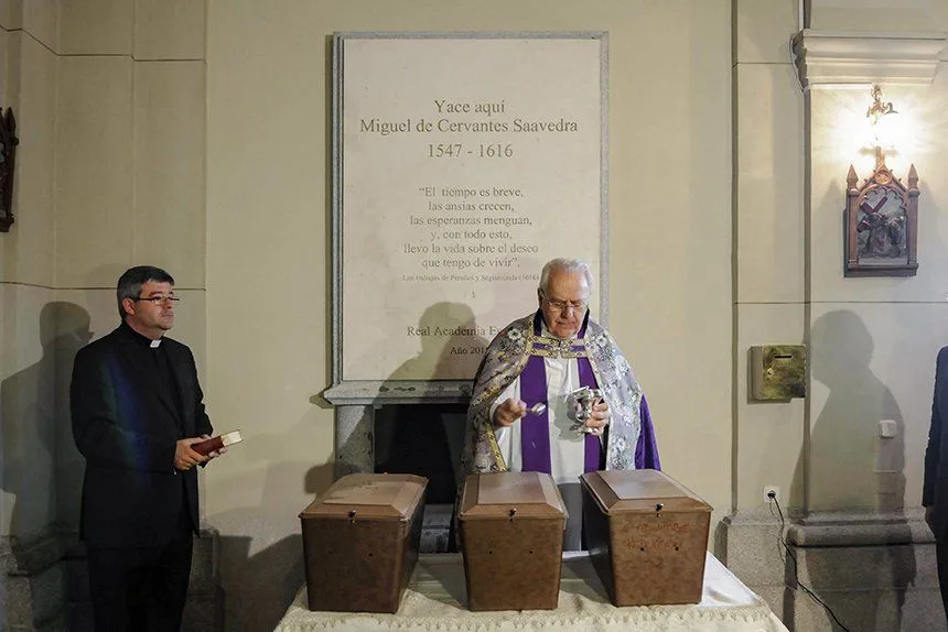 ¿Dónde está enterrado Cervantes?