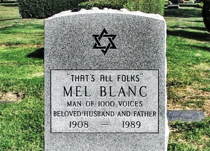 Image 7: Lapidas graciosas - Mel Blanc - Eso es todo amigos