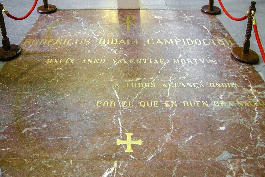 Image 16: Inscripción sobre la tumba del Cid Campeador