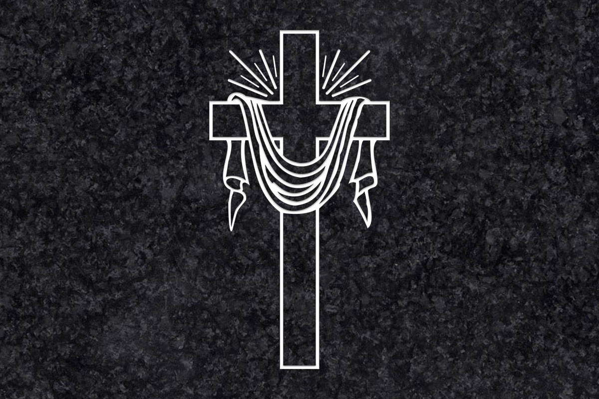 Diseño para Grabado Cruz con sábana 225