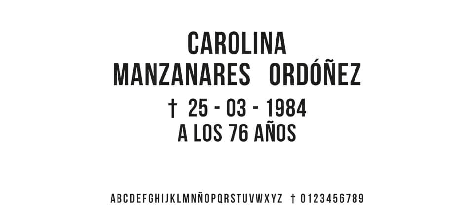 Tipografia MORENO ESTRECHA #01