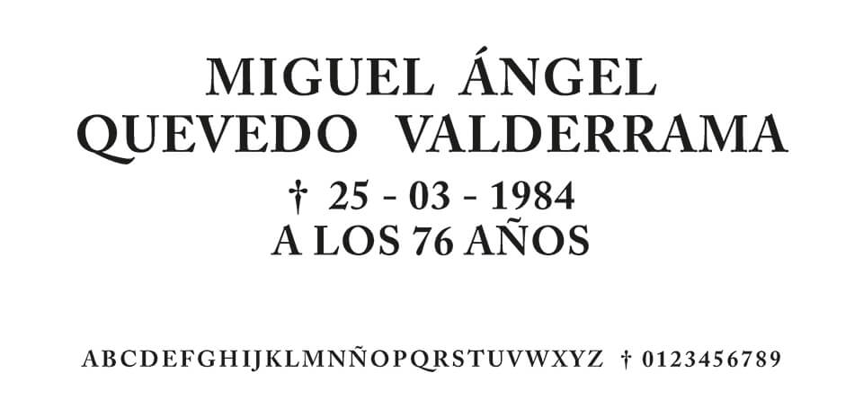 Tipografia MORENO ROMANA #01