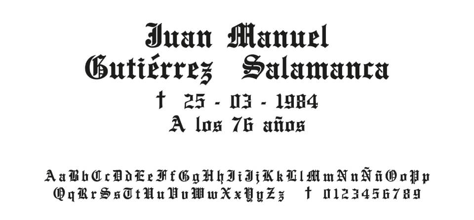 Tipografia Moreno Gótica #02