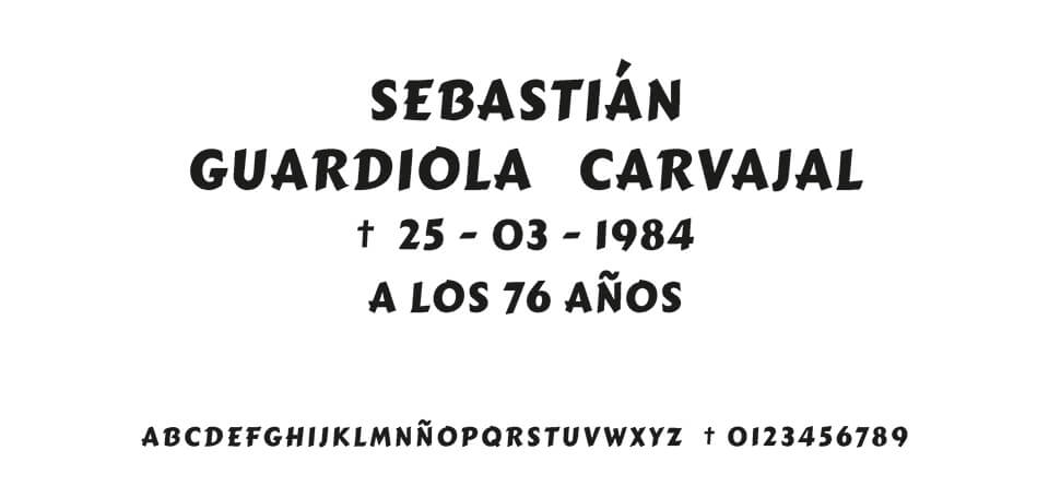 Tipografia MORENO MARKER