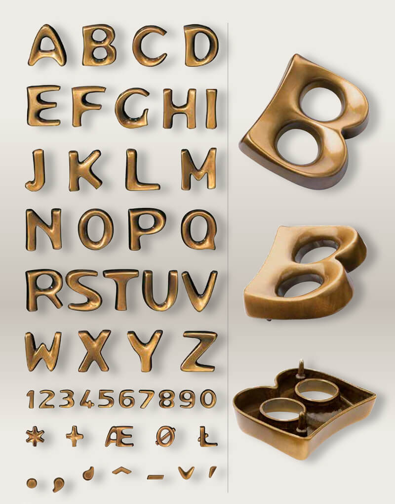 Tipografia Bronce MUNDIAL