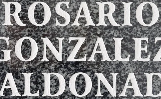 Tipos de letras para grabados en lápidas